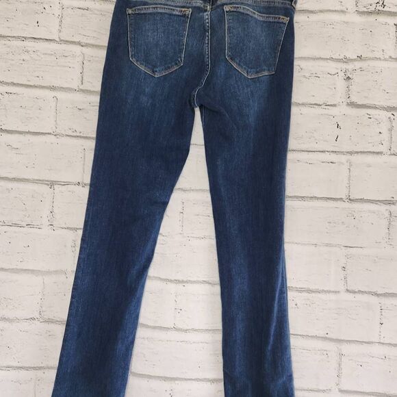 Principle Ultra Dark Wash Mid Rise Straight Leg Stretch Denim Jeans Blue Size 30 - Picture 7 of 12